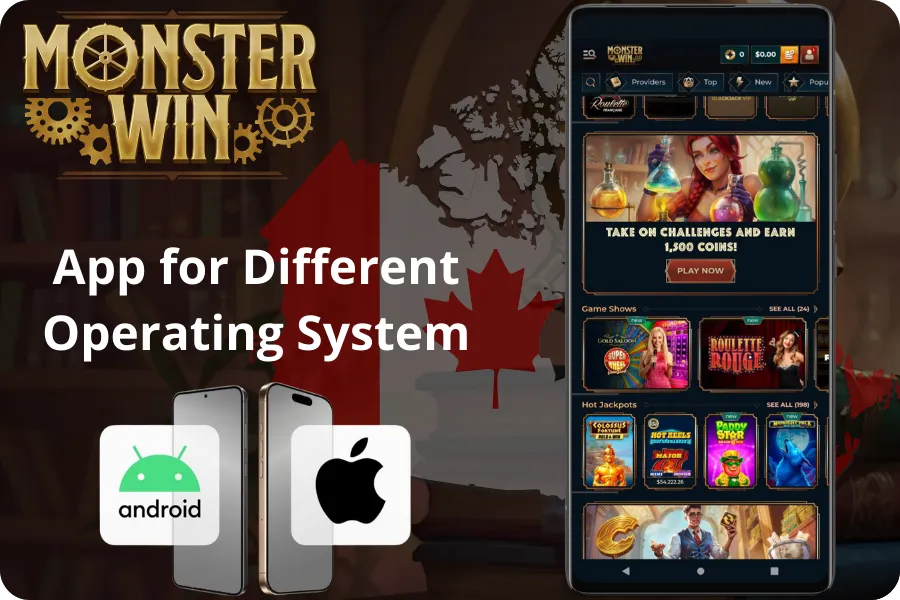 Monster Win App for Different Operating System